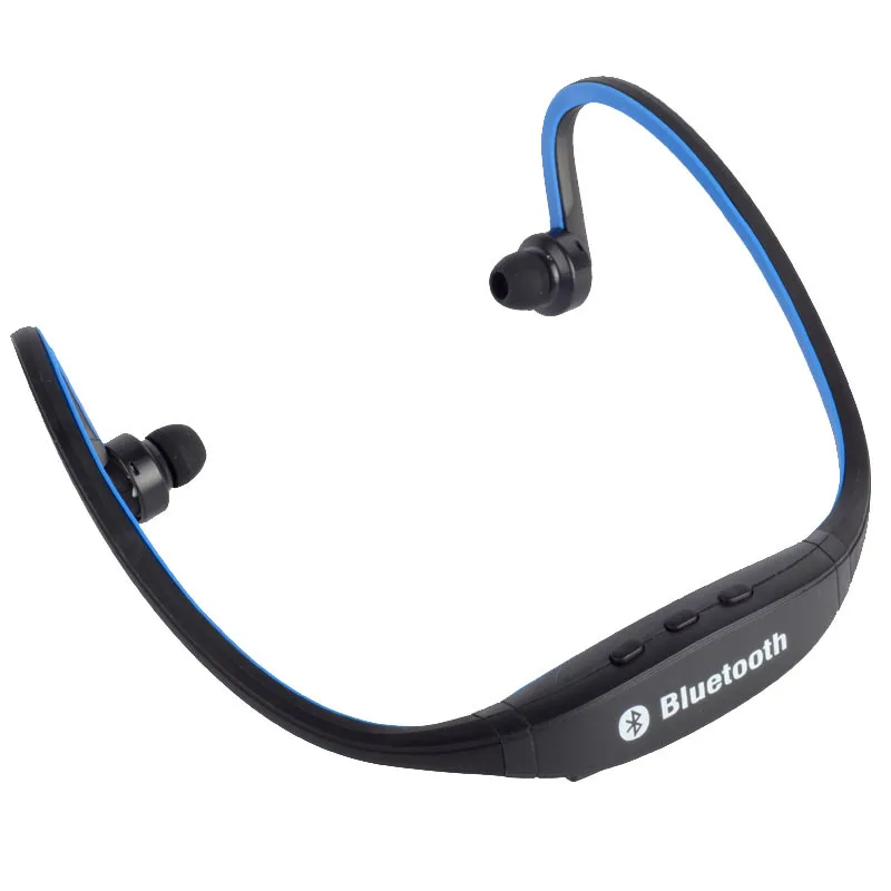 Blue S9 оригинальная Спортивная Беспроводная bluetooth-гарнитура, наушники для бега, стерео наушники - Цвет: Blue