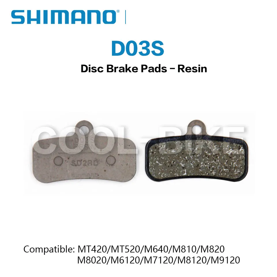 Shimano D03S Disc Brake Pads Resin for MT520 M640 M820 M8020 M7120 M8120 M9120 Shimano D03S Disc Brake Pads Resin for MT520 M640 M820 M8020 M7120 M8120 M9120