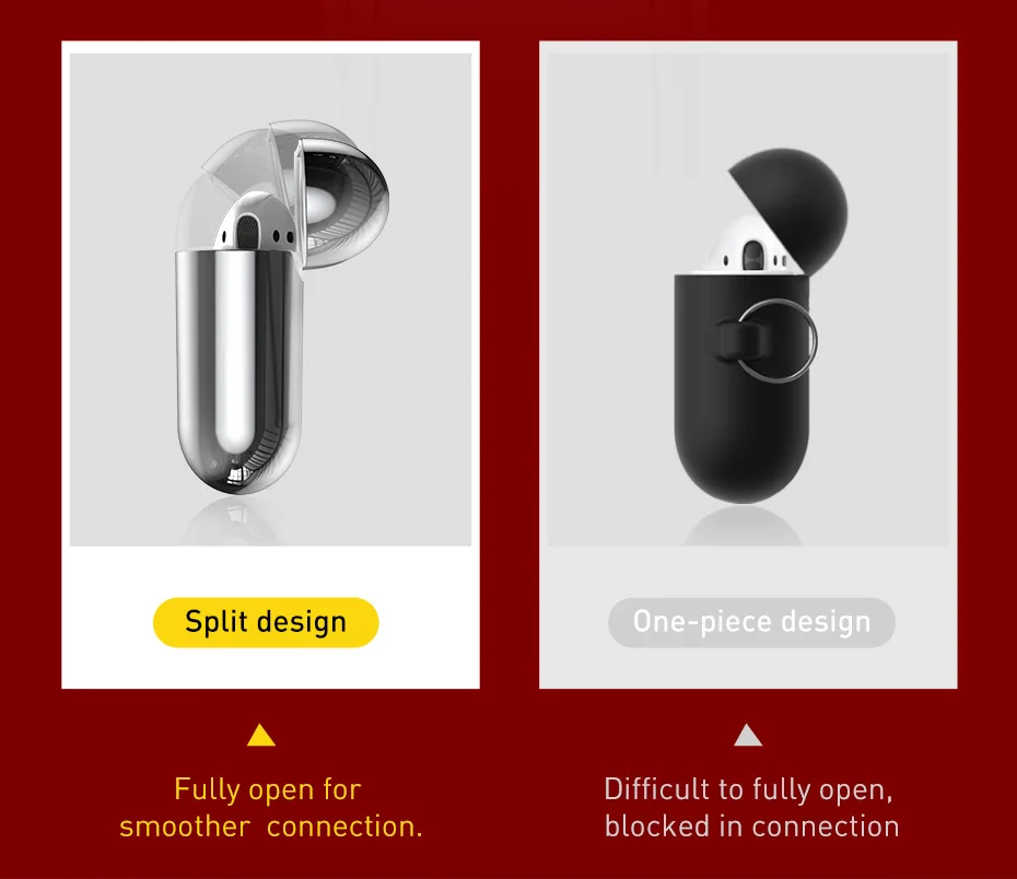 Baseus чехол для наушников Apple AirPods 2/1 силиконовый чехол беспроводной Bluetooth наушники Air Pods Чехол защитный для AirPod чехол