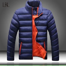 Новинка, зимние куртки, парка для мужчин, Осень-зима, теплая верхняя одежда, брендовые тонкие мужские пальто, Повседневная ветровка, мужские одноцветные куртки на молнии