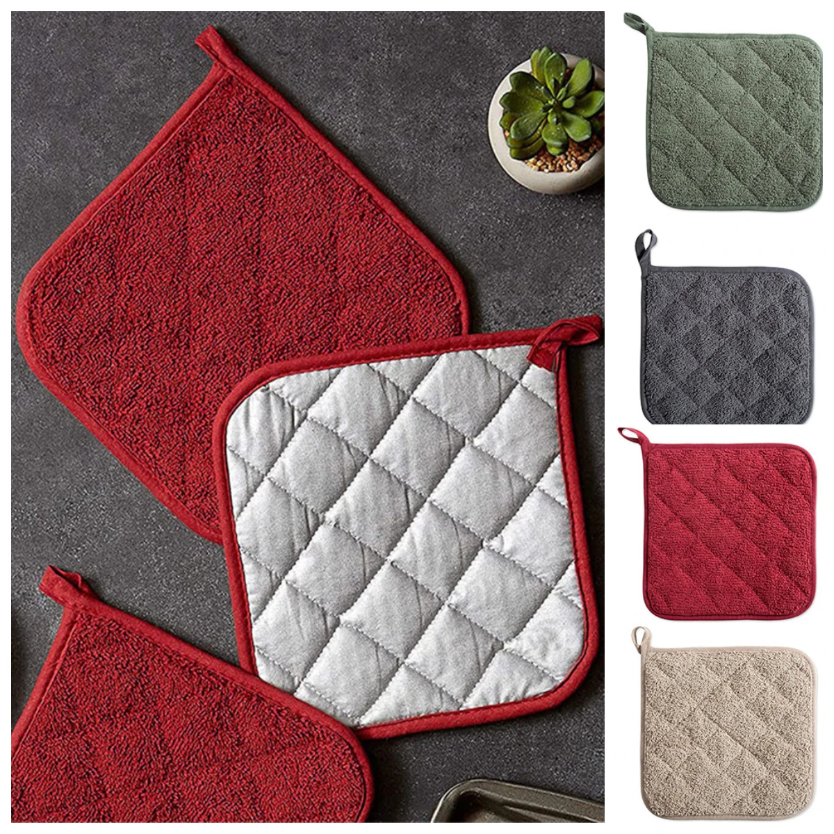 1pc Hot Sale Pot Holders Cotton Heat Resistant Potholder Pot Holder Hot Pads For Cooking And