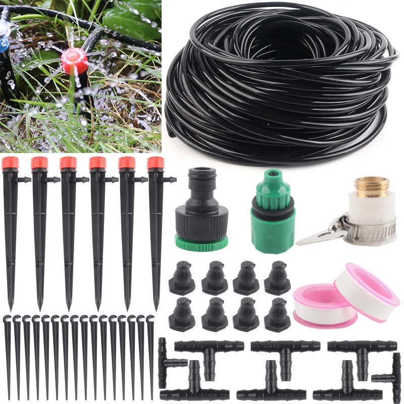 DIY 4/7mm Hose 550M Watering System Garden Drip Irrigation Kit