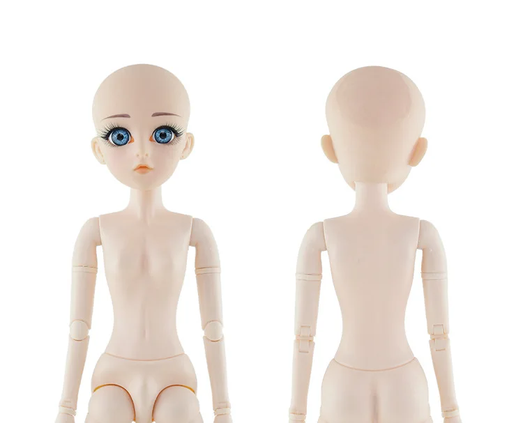 Bjd кукла 1/4 голова с голубым глазом для 45 см Кукла DIY игрушка BJD пользовательский макияж 22 шарнира 18 дюймов Кукла детские игрушки для девочек 18 мм глаза