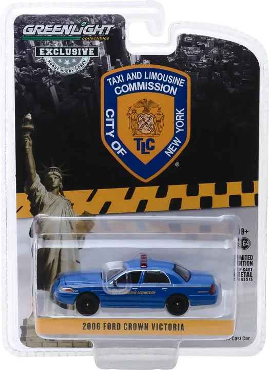 7 cm FORD CROWN VICTORIA POLICE 1:64 Model Toy Car Diecast Die Cast Miniature 
