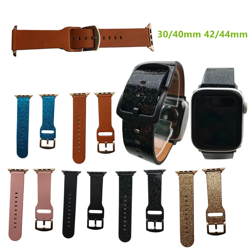 

Genuine Leather for Watch Strap for Apple for Watch Band 38mm 40mm 42mm 44mm Replacement Bracelet Belt For iWatch Series 5 4 3 2