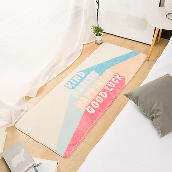 

Soft Long Carpet Rug For Bedroom Anti-skid Bedside Tatami Floor Mat Modern Simple Hallway Rug Home Living Room Carpets