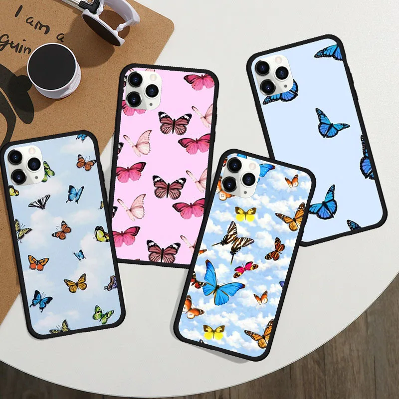 Butterfly Phone Case For Iphone 12 11 Pro Max Case Tpu Soft For Iphone Se Xr Xs Max X 7 8 Plus Sky Butterfly Pattern Cover Phone Case Covers Aliexpress Butterfly Phone Case For Iphone 12 11 Pro Max Case Tpu Soft For Iphone Se Xr Xs Max X 7 8 Plus Sky Butterfly Pattern Cover Phone Case Covers Aliexpress