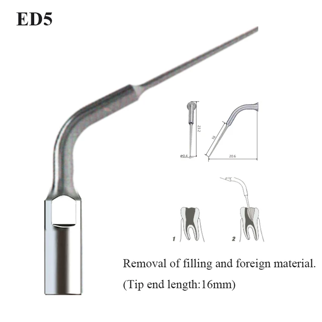 Dental Ultrasonic Scaler Tip Scaling Periodontics Endodontics Dentists Multifunction Endo Perio Scaling Tips Dental Instrument ED5