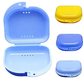 

Dental Orthodontic False Tooth Retainer Denture Storage Case Box Container Tray False Tooth Storage Box Holder