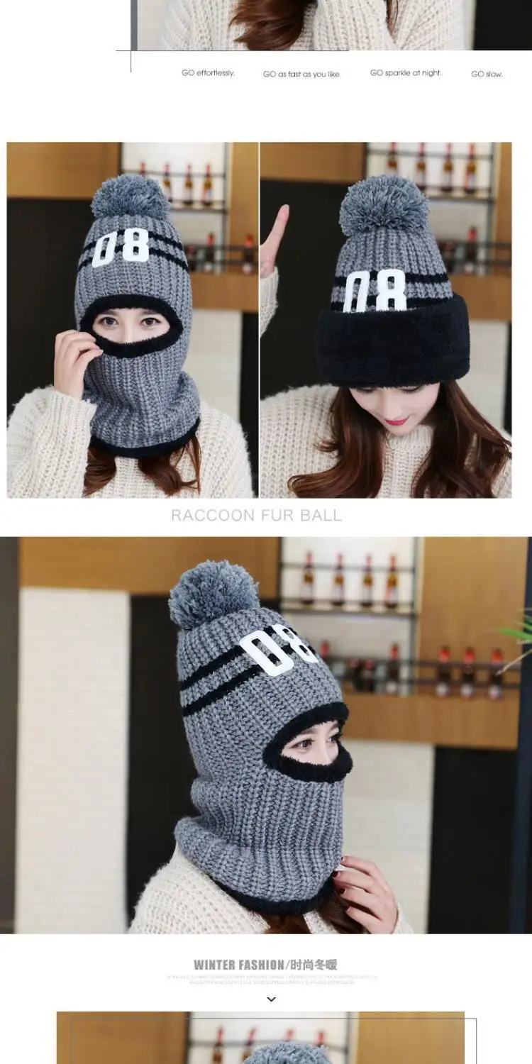 Зимние шапки Skullies для взрослых и детей, однотонные меховые утепленные шерстяные шапки с помпоном, вязаные шапочки, модные детские шапочки для взрослых