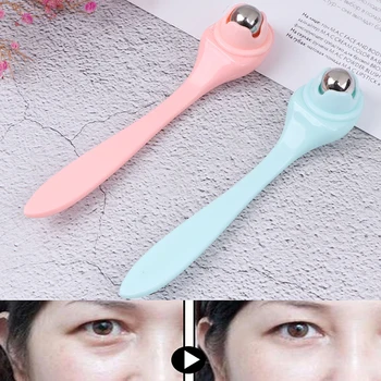 

Portable 360 Degree Manual Eye Massager Roller Women Vibration Dark Circle Nutrition Massage Ball Random Color