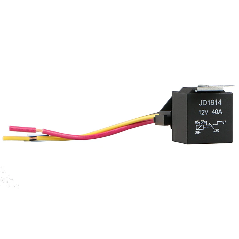 DC 12V автомобили SPDT автомобильное реле 5 Pin 5 проводов с гнездом жгута 30/40 ампер