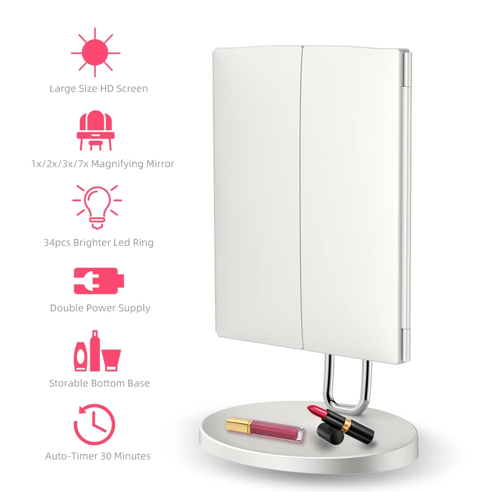  TOUCHBeauty Makeup Mirror 1X 2X 3X 7X Magnifying Mirrors Vanity Mirror with Touch Dimmer Switch 34  - 4000106515977