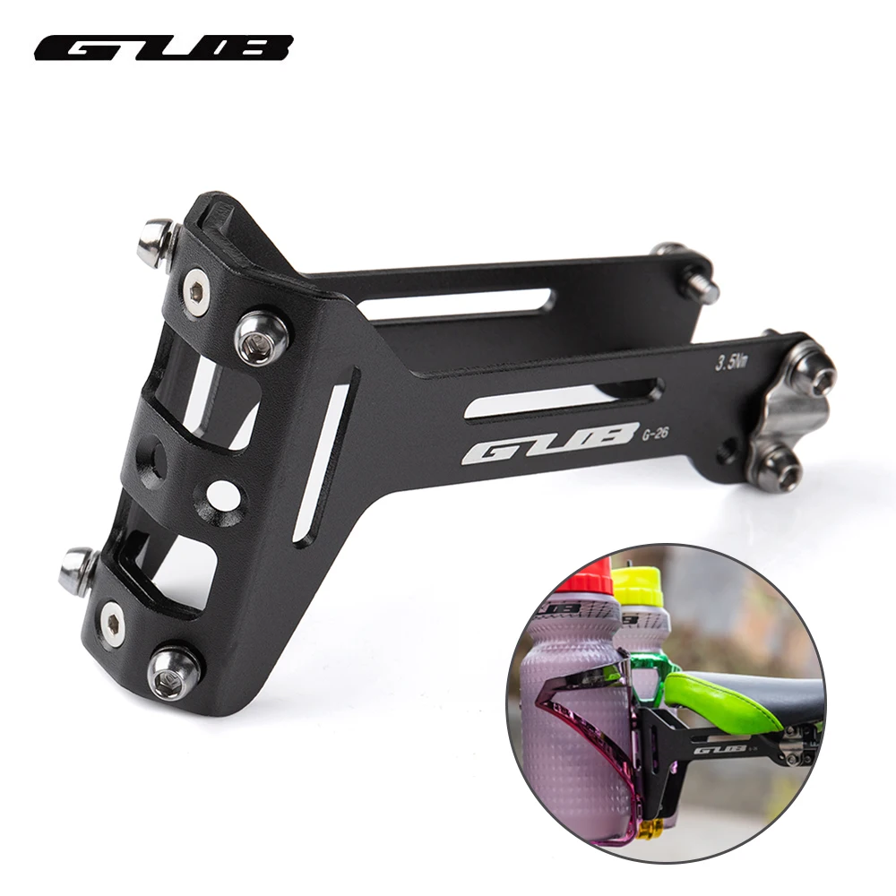 

GUB Bicycle Double Bottle Cage Conversion Seat Aluminum Alloy Rear-mounted Adapter Mount MTB Road Bike Water Bottle Bracket