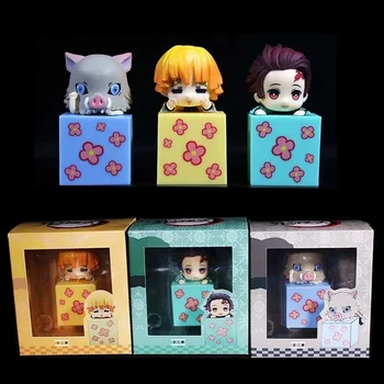 

Anime Demon Slayer Figure Kamado Tanjirou Action Figures Kimetsu No Yaiba Hashibira Inosuke Figur Agatsuma Zenitsu PVC Model Toy