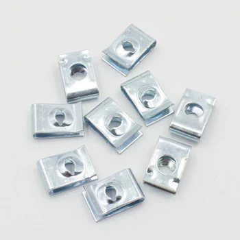 

Car Bus Body Door Panel Fastener U Type Gasket Fender Metal Clips Repairing Kit