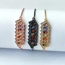 10 шт. Романтический высококачественный микро Pave CZ кристалл браслет для женщин ювелирные изделия подарок BG314