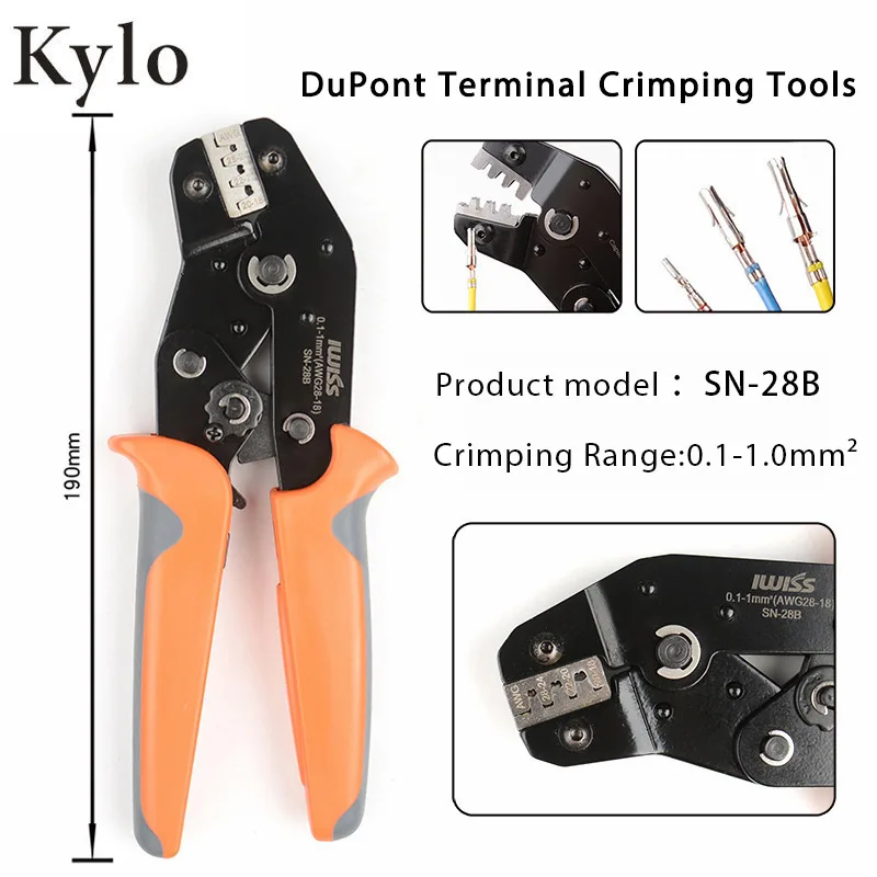 SN-2549 обжимные плоскогубцы 0,08-1 мм² 28-18AWG XH2.54/PH2.0/2510 штекер SM tab терминалы включают особенности SN-28B и SN-01BM