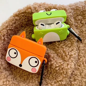

Cartoon Fox Small Frog Silicone Case For Apple Airpods Pro Case Bluetooth Earphone Cover For Airpods 3 Protective Charging Case