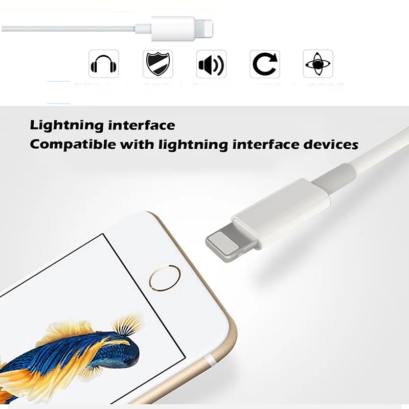 Проводные наушники GHC с микрофоном, стерео спортивные наушники для iPhone 8 7 Plus X XS MAX