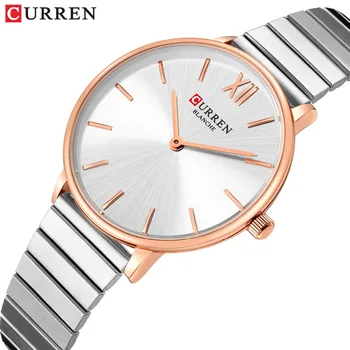 

CURREN Luxury Women Watches Rose Gold Analogue Quartz Wrist Watch Female Clock Ladies Stainless Steel Watch relogios feminino