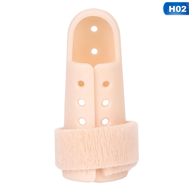 H02 Hot 1Pc Plastic Hand Finger Splints Support Brace Mallet Splint for Broken Finger Joint Fracture Pain Protection Adjustable Hook - Цвет: H02
