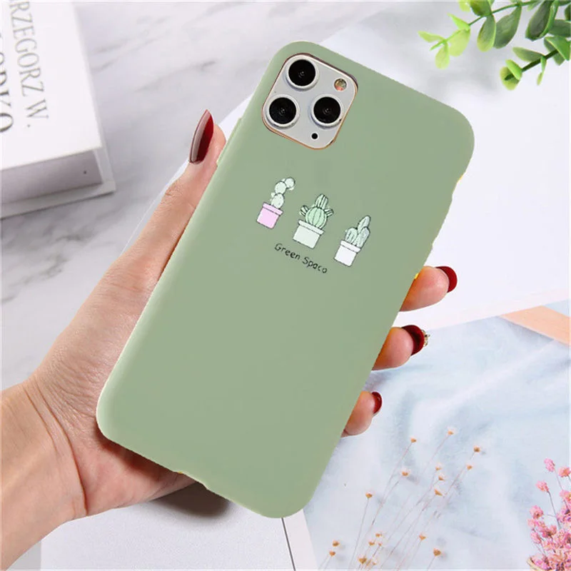 7062 Lovebay рождественские чехлы для телефонов iPhone 7 XR 11 Pro авокадо волны кактус для iPhone 5 6 6s 8 Plus X XS Max мягкая задняя крышка из ТПУ - Цвет: 7062