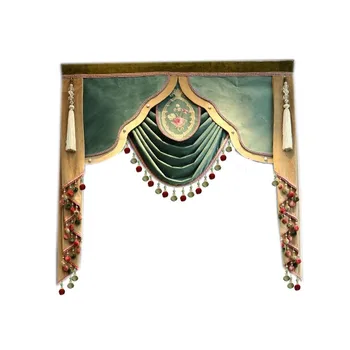 

European Luxury custom valance Used for curtains at the top (Buy valance dedicated link/Not including Cloth curtain and tulle)
