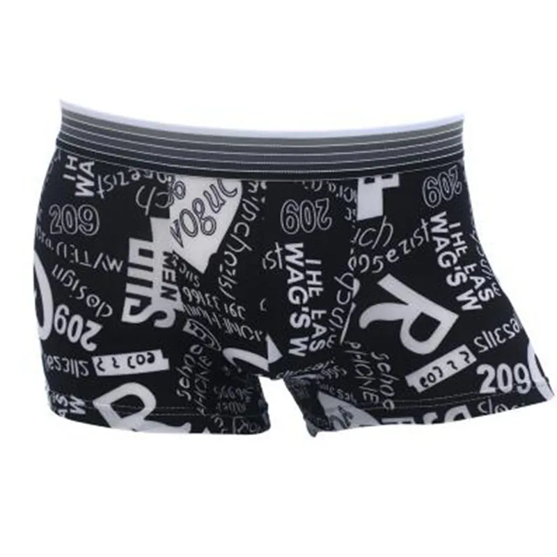 Трусы боксеры мужские с принтом нижнее белье из бамбукового волокна шорты