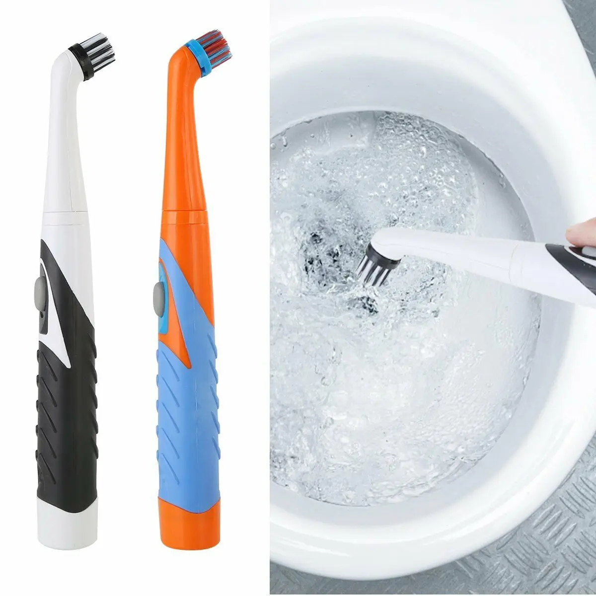 

Convenient 4 In 1 Electric Small Cleaning Brushes Household Brush for Bathroom Kitchen Cleaner 4 Brush Heads Tool Kit Supplies