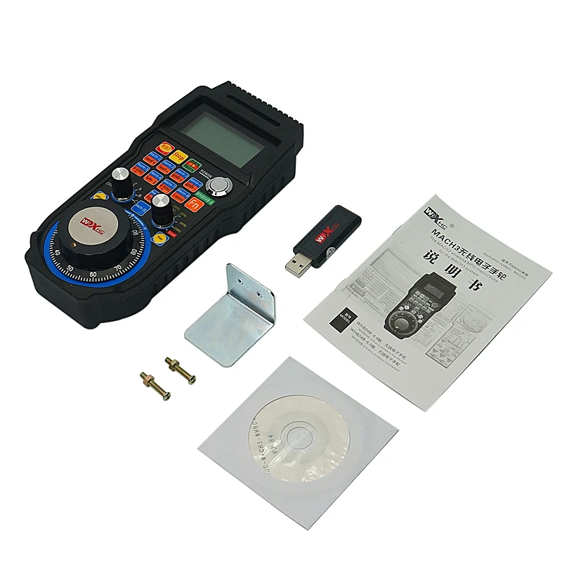 

Wireless USB MPG Pendant Handwheel For CNC Mach 4 6 axis Controller