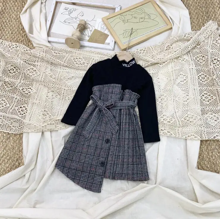 2 10.9th Girl Pleated Dress Autumn Winter Thickened Princess Dress baby Girls Dress Kids Clothing New Arrival Wholesale - Цвет: 2