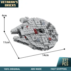 MOC Star – blocs de construction briques de guerre Micro Millennium Battle Fal, navette spatiale, jouets pour enfants, cadeaux de noël 
