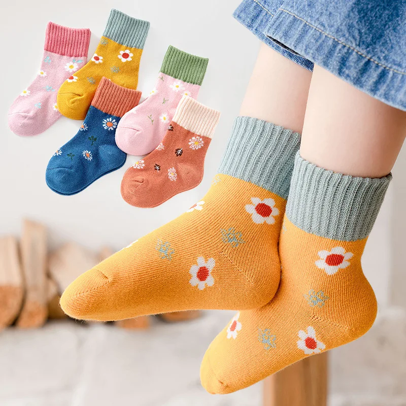 

5 Paris/Lot Children's Socks for Girls Boys Cotton Fashion Baby Little Rabbit Cartoon Monkey Socks Children Clothes Accessories