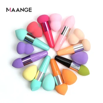 

MAANGE 2 Pcs Soft Sponge Makeup Brushes BB Cream Powder Foundation Concealer Sponge Puffs For Women Make Up Puff Cosmetic Tools