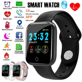 

I5 Smart Bluetooth Watch Smartwatch Electronic Health Tracker 1.3" Screen Smartwatch for Android iOS Heart Rate Sleep Monitor