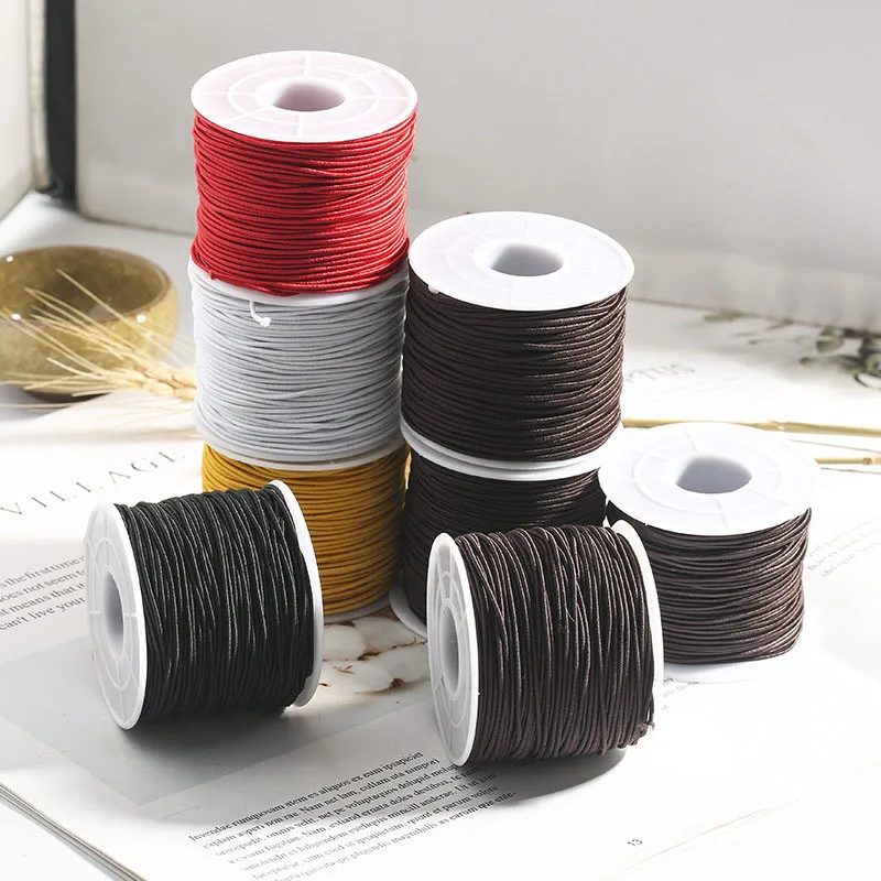 Elastic Thread Findings Beads Jewelry Rope DIY Stretch Rubber Line Bracelet Necklace Braided Wire 0.8/1/1.2/1.5mm Core