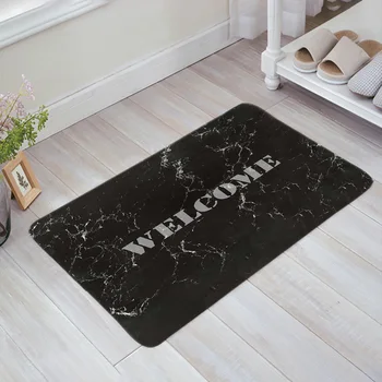 

Marble Pattern Welcome Doormat Non-slip Rug Soft Bath Mats Bathroom Supplies Carpet Living Room