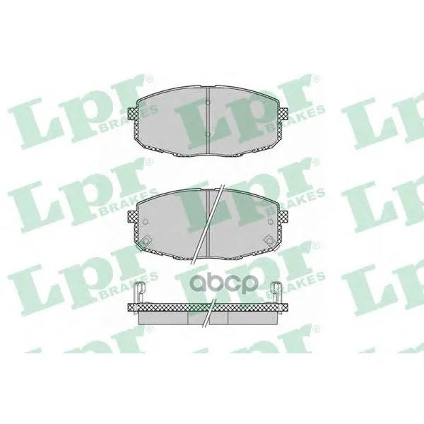 Колодки Тормозные Hyundai I30 07-/Kia Сeed 07-/Carens 02- Передние Lpr 05p1375 Lpr арт. 05P1375