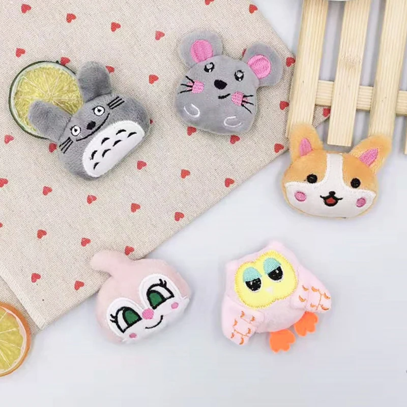 10 шт./лот DIY милые куклы-животные ручной работы мягкие нашивки аппликации для