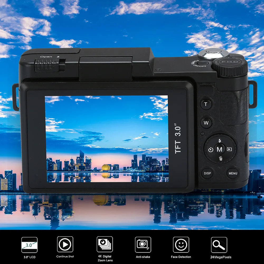 Digital Cameras Photo Video Camcorder HD 1080P Handheld Digital Camera 16X Digital Zoom 20A Drop Shipping F808