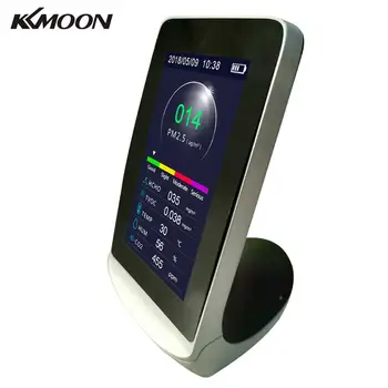 

KKMOON Digital Multifunctional CO2 PM2.5 PM1.0 PM10 HCHO TVOC AQI Detector Thermometer Hygrometer Air Quality Analyzer Monitor