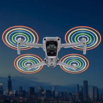 

2pairs/set Easy Install Left Right Rechargeable Low-Noise Drone Accessory Quick Release LED Flash Propeller For Mavic Air 2