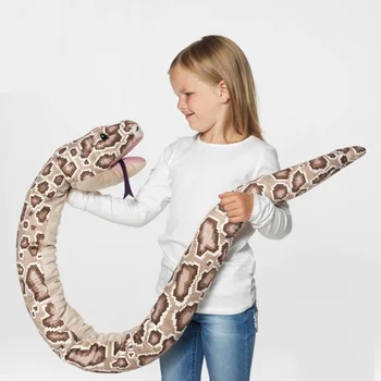 

candice guo! super cute plush toy lovely animal cartoon spotty snake soft stuffed doll kid boy birthday Christmas gift 1pc