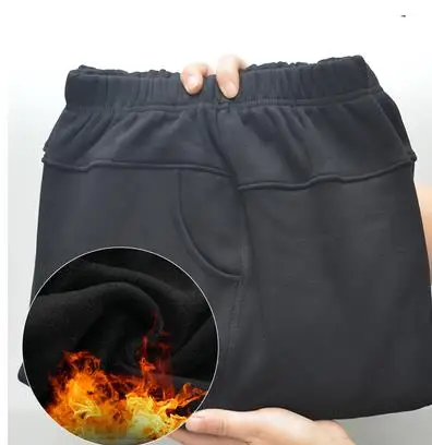 Black fleece Clobee, женские штаны,, зимние, Ретро стиль, с принтом, обтягивающие брюки, с высокой эластичной талией, размера плюс, 3XL-6XL, для среднего возраста, женские брюки, J265 - Цвет: Black fleece