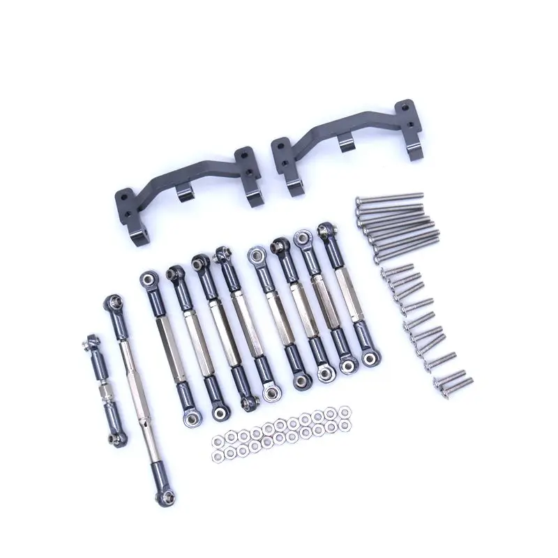 

for WPL B1 B-1 B14 B-14 B24 B-24 C14 1/16 RC Car Spare Parts Upgrade Metal Pull Rod Steering Pull Rod Servo Rod Pull Rod Base