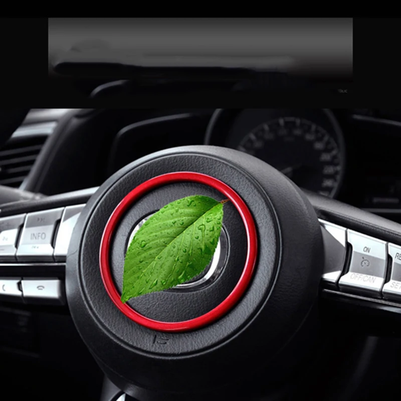 Автомобильная накладка на руль с блестками наклейка для Mazda 3 6 CX3 CX 5 CX5 CX8 9 Axela ATENZA