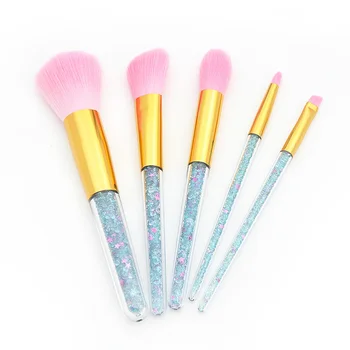 

5 Pcs/1 Set Creative Makeup Brushes Kit Liquid Foundation Brushes Cosmetics Powder Eyebrow Brush Makeup Accessories for Women