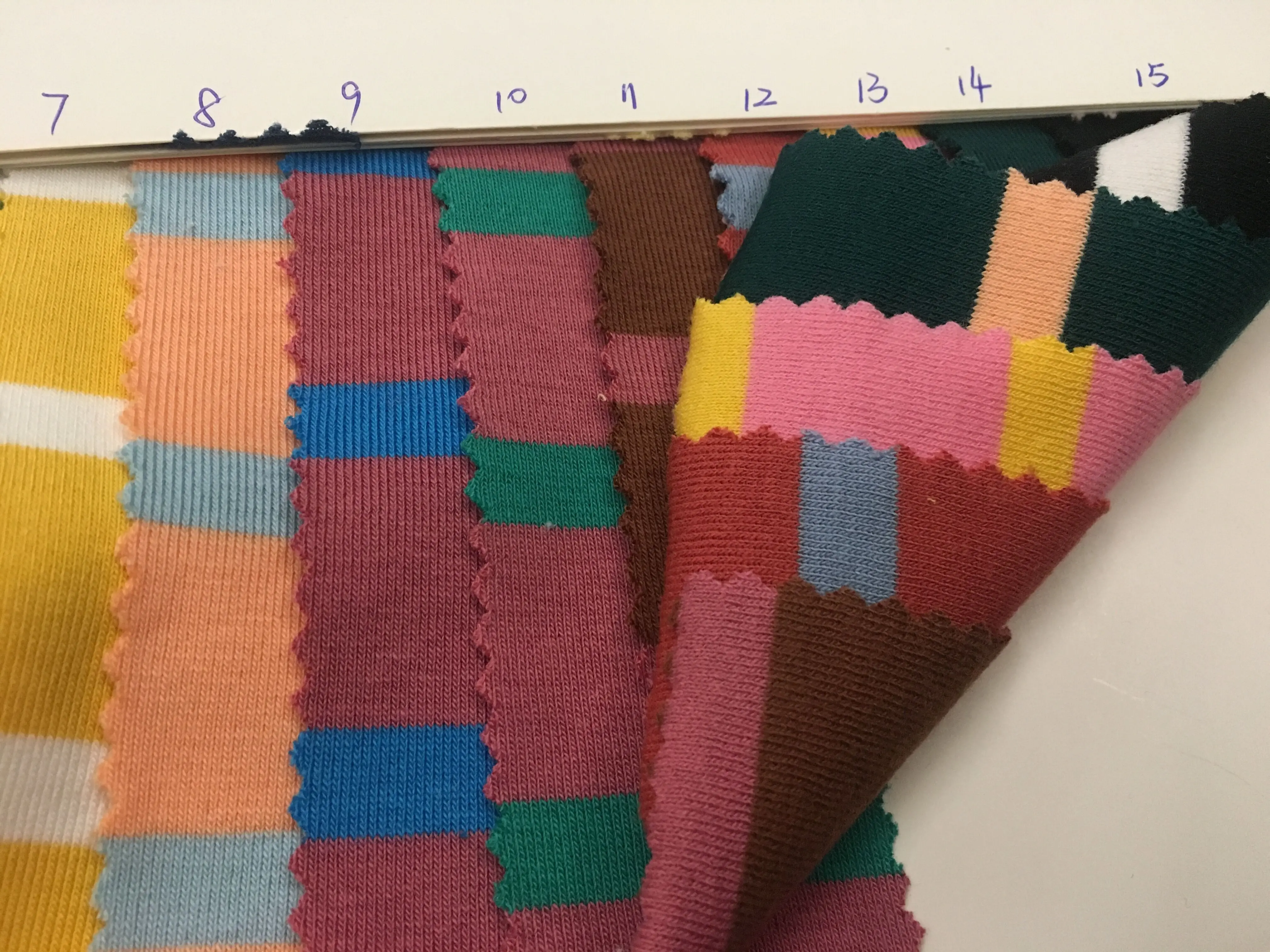 Оптовая продажа напрямую с фабрики полосатая трикотажная ткань N001 #|knit fabric|jersey knit