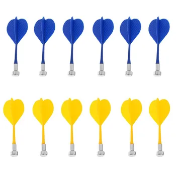 

12pcs Durable Safe Plastic Wing Magnetic Darts Bullseye Target Game Toys